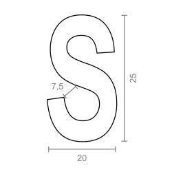 Gancho En Forma De S Cg23, 2,2 X 25 Mm, Zincado, Blister 8 Uds