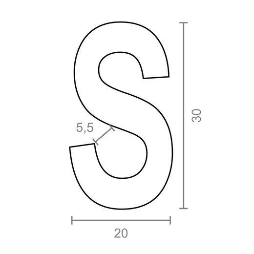 Gancho En Forma De S Cg23, 2,7 X 30 Mm, Zincado, Blister 6 Uds