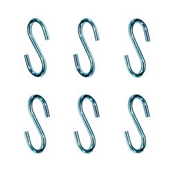 Gancho En Forma De S Cg23, 3,5 X 35 Mm, Zincado, Blister 6 Uds