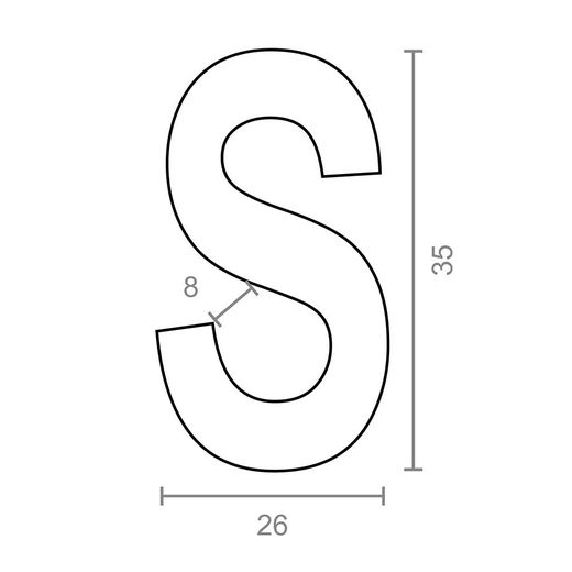 Gancho En Forma De S Cg23, 3,5 X 35 Mm, Zincado, Blister 6 Uds