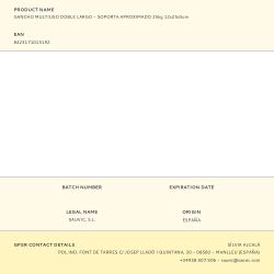 Gancho Multiuso Doble Largo - Soporta Aproximado 25Kg 12X25X5Cm