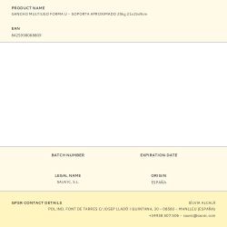 Gancho Multiuso Forma U - Soporta Aproximado 25Kg 21X15X9Cm