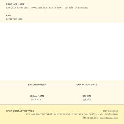 Ganchos Carnicero Inoxidable 18/8, 8 Cm De Longitud, Blíster 3 Unidades