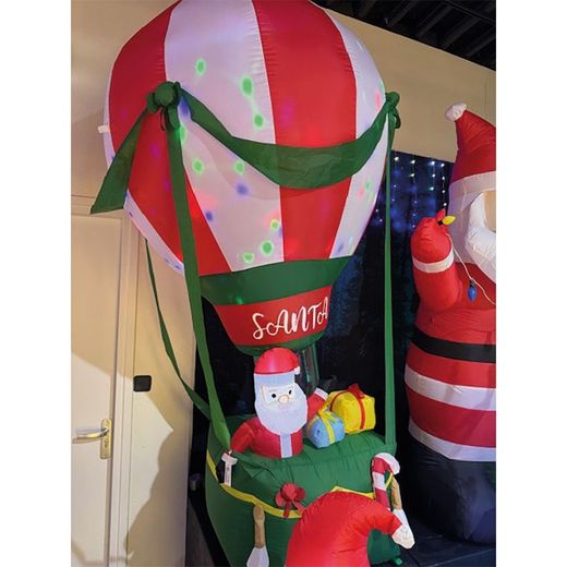 Globo Inflable Con Papá Noel Con Luz