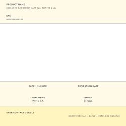 Gomas De Borrar De Nata 624, Blister 4 Uds