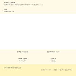 Gomas De Borrar Miga De Pan Master Gum, Blister 2 Uds