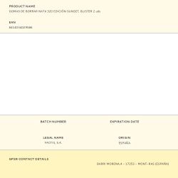 Gomas De Borrar Nata 320 Edición Sunset, Blister 2 Uds