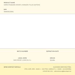 Gorro Pesquero Infantil Avengers Tallas Surtidas