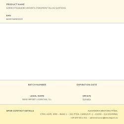 Gorro Pesquero Infantil Pokemon Tallas Surtidas