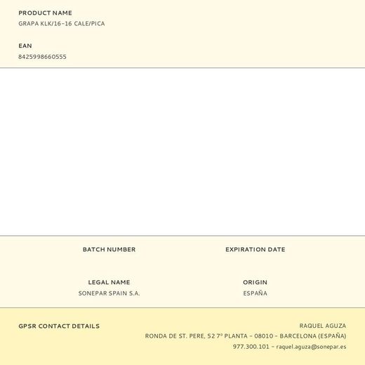 Grapa Klk/16-16 Cale/Pica