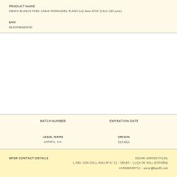 Grapa Para Cable Manguera Plana 2 X 2,5 Mm N°02, Blanca, Caja 100 Uds