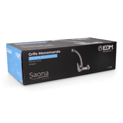 Grifo Monomando De Cocina Caño Alto Empotrado Serie Saona