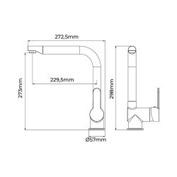 Grifo Monomando De Cocina Caño Alto Serie Calella
