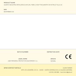 Guante Nailon / Licra Palma Nitrilo Para Metalúrgia, T-10