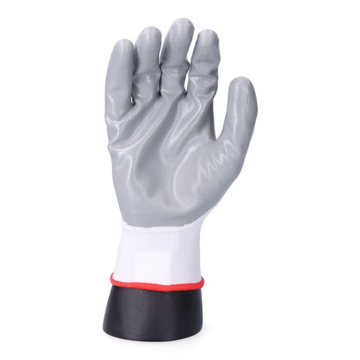 Guante Poliéster Con Palma Nitrilo Para Bricolaje, T-10
