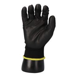 Guante Poliéster Con Palma Poliuretano, Keep Safe®, Negro, T-10