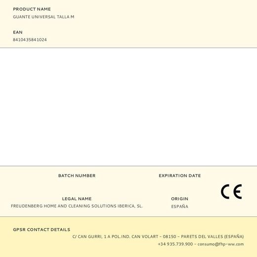 Guante Universal Talla M