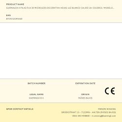 Guirnalda A Pilas Fija 30 Microleds Decorativa Hojas Luz Blanco Calido 2M Colores / Modelos Surtidos