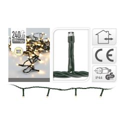 Guirnalda Con Función Fija, Uso Exterior, Blanco Cálido, 240 Leds, 18 M