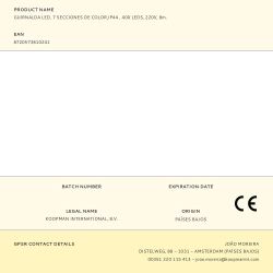 Guirnalda Led, 7 Secciones De Color,Ip44 , 400 Leds, 220V, 8M.