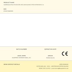 Guirnalda Multifunción, Uso Exterior, Blanco Frío, 240 Leds, 21 M