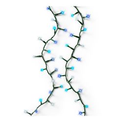 Guirnalda Multifunción, Uso Exterior, Led Compact, Multicolor Azul, Cable Verde, 750 Leds, 21 M