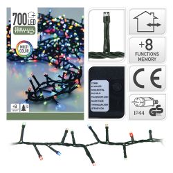 Guirnalda Multifunción, Uso Exterior, Tipo Espino, Multicolor, 700 Leds, 17 M