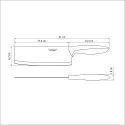 Hachuela Oriental Plenus Negro 17,78 Cm 7"