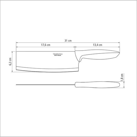 Hachuela Oriental Plenus Negro 17,78 Cm 7"
