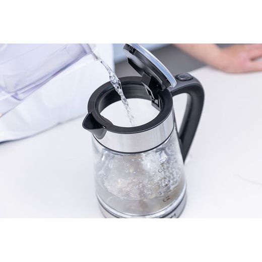 Hervidor De Agua De Cristal + Acero Inoxidable 1850 - 2200 W 1,7 L