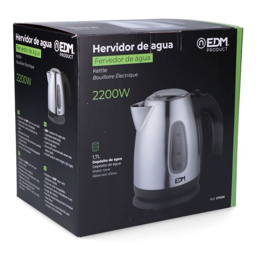Hervidor De Agua Electrico "Kettle". 2200 W 1,7 L