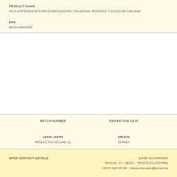 Hilo Dispensador Para Desbrozadora, Redondo, Ø3,0 Mm, Dispensador 10 M