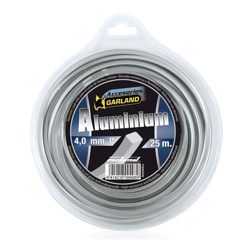 Hilo Para Desbrozadora Aluminium, Cuadrado, Ø4,0 Mm, Dispensador 25 M