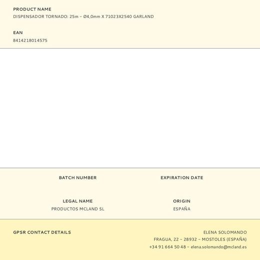 Hilo Para Desbrozadora Tornado, Cuadrado, Ø4,0 Mm, Dispensador 25 M