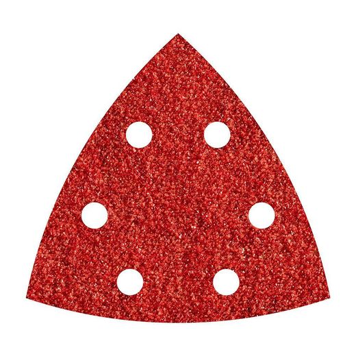 Hojas De Lijar Adhesivas De Corindón Perforadas, 95 Mm, Grano 120 Delta, 5 Uds