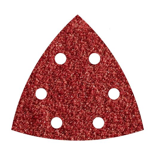 Hojas De Lijar Adhesivas De Corindón Perforadas, 95 Mm, Grano 80 Delta, 5 Uds