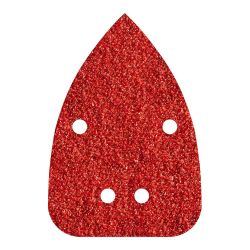 Hojas De Lijar Adhesivas De Corindón Perforadas, 96 X 136 Mm, Grano 120, 10 Uds