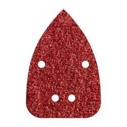 Hojas De Lijar Adhesivas De Corindón Perforadas 96 X 136 Mm, Grano 80, 10 Uds