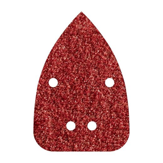 Hojas De Lijar Adhesivas De Corindón Perforadas 96 X 136 Mm, Grano 80, 10 Uds