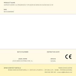 Humidificador A Ultrasonidos Y Difusor De Esencias Silencioso 23 W