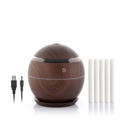 Humidificador Difusor De Aromas Dark Walnut