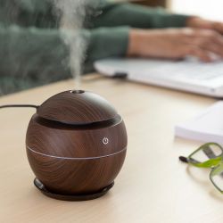 Humidificador Difusor De Aromas Dark Walnut