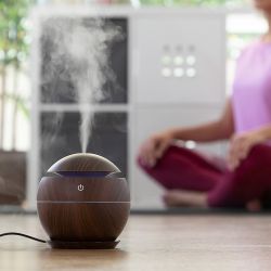 Humidificador Difusor De Aromas Dark Walnut