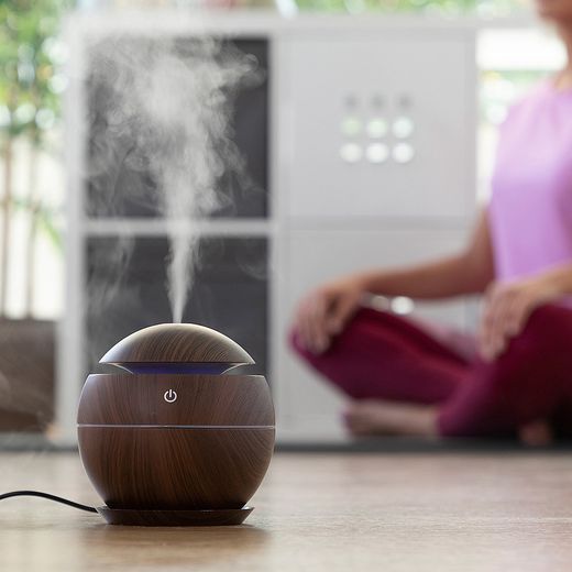Humidificador Difusor De Aromas Dark Walnut