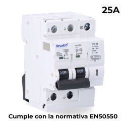 Iga 2P 25A C 10Ka - Protector De Sobretension Permanente Segun Normativa En-50550 Y Transitorio 5-15Ka 275V