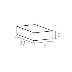 Imán Neodimio Bloque Im30 Níquel 30 X 9 X 2 Mm