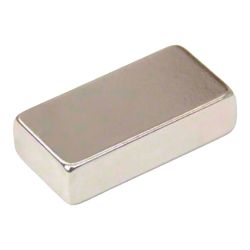 Imán Neodimio Bloque Im30 Niquel 40 X 20 X 10 Mm