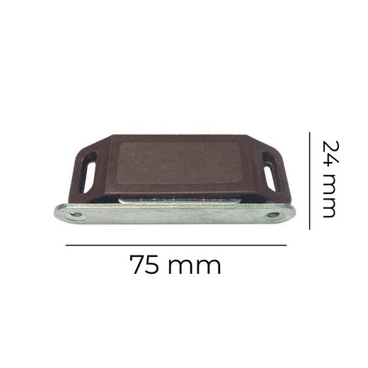 Imán Para Puerta Marrón (2 Piezas) 75 X 15 X 24 Mm