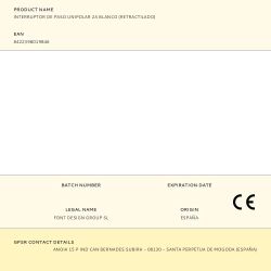 Interruptor De Paso Unipolar 2A Blanco (Retractilado)