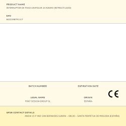 Interruptor De Paso Unipolar 2A Negro (Retractilado)